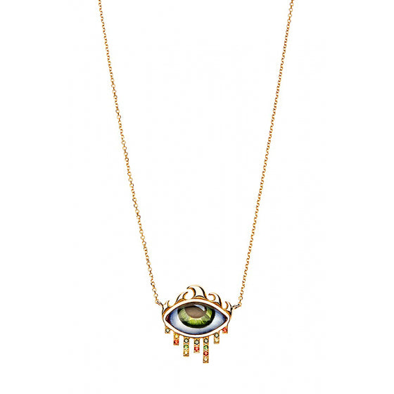 FROM L.A TO N.Y PETIT VERT NECKLACE
